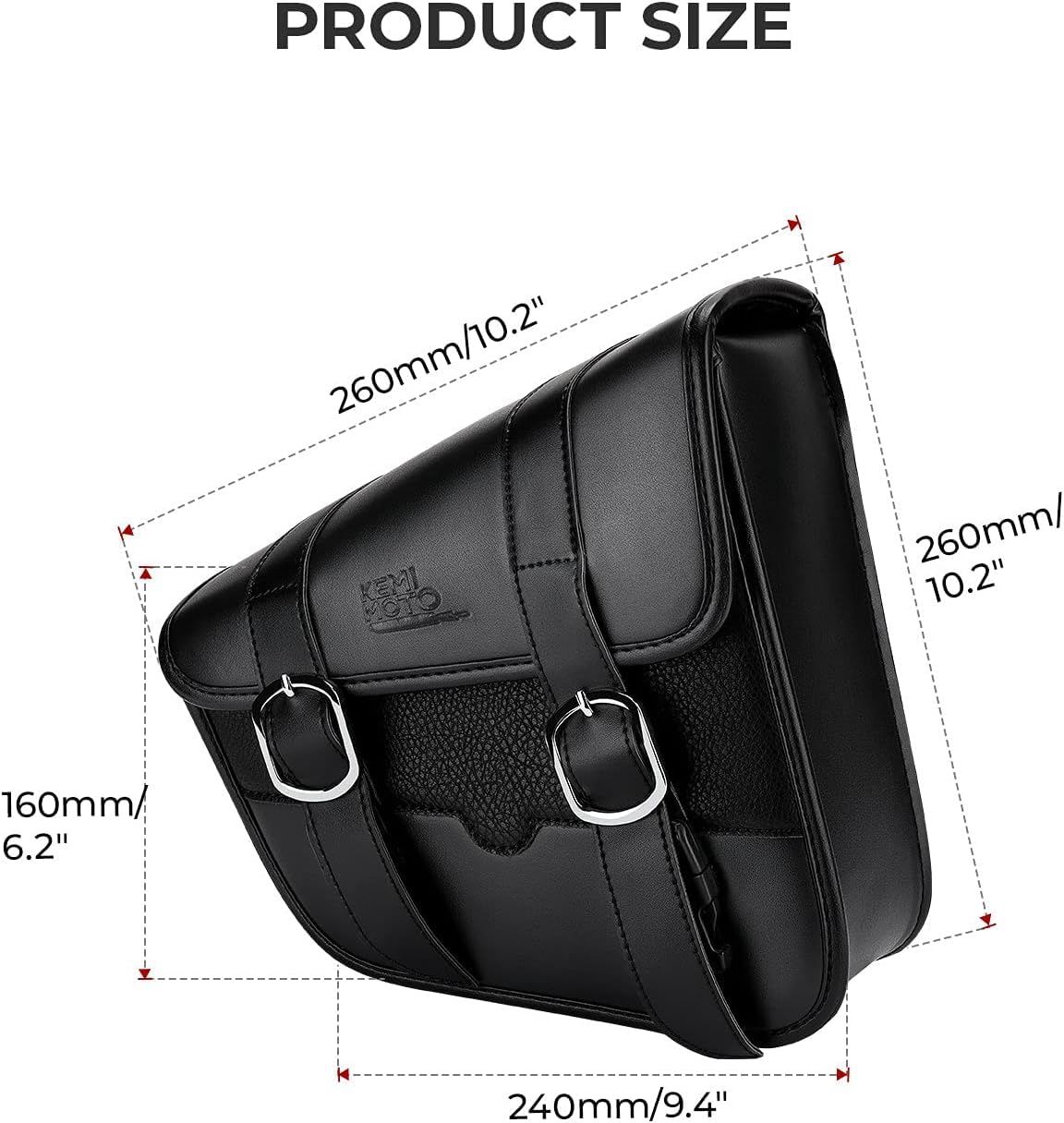 STANDARD MOTORCYCLE LEATHERS ショルダーバッグ Motorcycle Swingarm Bag, Side Tool Bag for Sportster Street 750